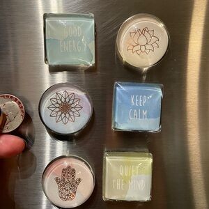 Inspirational Magnet Set with Pastel Colors